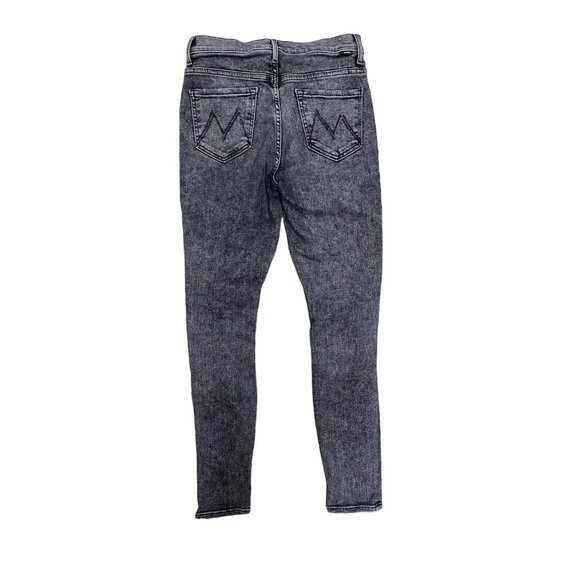 MOTHER Women's Skinny Jeans in Black - Picture 5 of 5